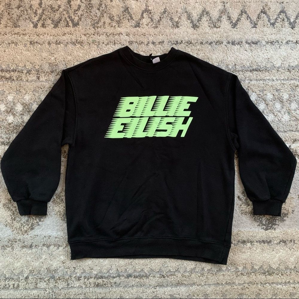 Billie Eilish Black Crewneck Sweater XS